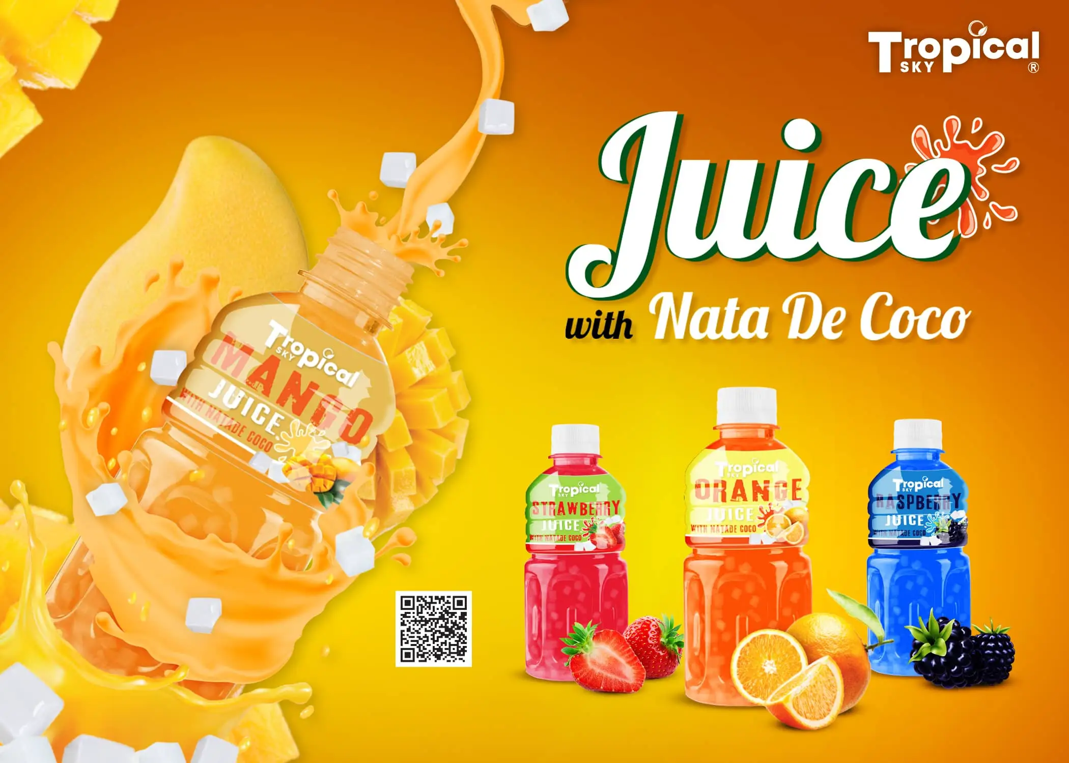 Nata de coco mix NFC juice drink 320ml Pet bottle OEM supplier Vietnam